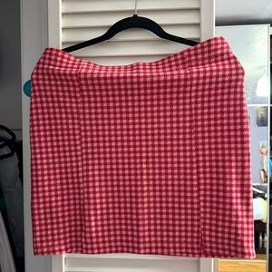 PRIMARK Red Gingham Skirt (top is separate)